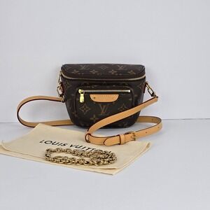 Louis Vuitton Monogram Mini Bumbag Chain Crossbody Bag
